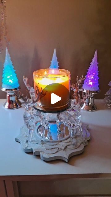 Victoria Celeste |  DIYs & CRAFTS on Instagram: "🦌❄️🎄✨️DIY EASY CANDLE HOLDER IDEA 💡 

SHARE LIKE AND COMMENT FOR MORE PROJECTS!!
😊🫶🦌✨️💓

#diy #manualidades #homedecor #viralvideo 
#dollartree #dollartreefinds #Walmart #navidad #decor 
#crafts" Christmas Diy Candle Holders, Diy Christmas Candle Holders, Candle Stand Diy, Christmas Candle Holders Diy, Walmart Diy, Diy Candles Easy, Indoor Holiday Decor, Easy Candles, Christmas Themes Decorations