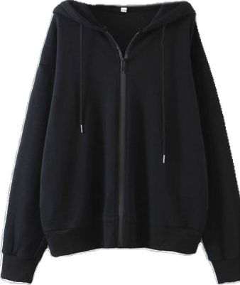 Oversized Clothes, Loose Hoodie, Baggy Clothes, Fashion Hoodies, Basic Jackets, Black Zip Ups, Zip Up Hoodies, Mode Streetwear, Drawstring Hoodie