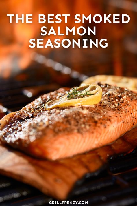 This homemade smoked salmon seasoning is simple and savory, and you can put it together in a snap! It's much fresher, flavorful, and cheaper than store-bought rub—what's not to love? | best smoked salmon recipe | dry rub for smoked salmon | smoked salmon dry rub recipes | smoked salmon seasoning recipes | smoked salmon seasoning | best seasoning for smoked salmon | smoked salmon flavors | homemade seasoning for salmon | homemade salmon seasoning Smoked Salmon Dry Rub, Smoked Coho Salmon Recipes, Smoked Salmon Seasoning, Best Smoked Salmon Recipe, Smoked Salmon Marinade, Pellet Grill Salmon Recipes, Smoked Salmon Rub, Salmon Smoked Recipes, Smoked Salmon Rub Recipe