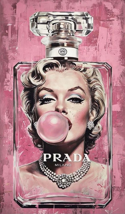 Prada Poster Collage Wall Prints Aesthetic Pink Vintage, Wall Decor Pink Aesthetic, Pink Poster Wall Bedroom, Posters On Wall Bedroom Pink, Cute Pink Posters For Bedroom, Cute Collage Pictures, Pink Prada Aesthetic, Prada Drawing, Pink Poster Ideas