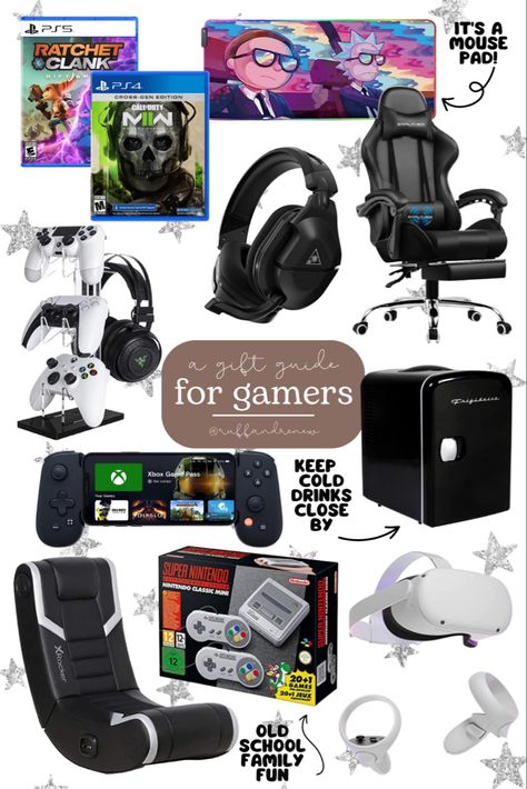 Gift Ideas For Gamers, Gifts For Gamer Boyfriend, Video Game Room Decor, Men Gift Ideas, Meta Quest 2, Gamer Boyfriend, Fathers Day Gifts Ideas, Boyfriend Gift Basket, Video Games Gift