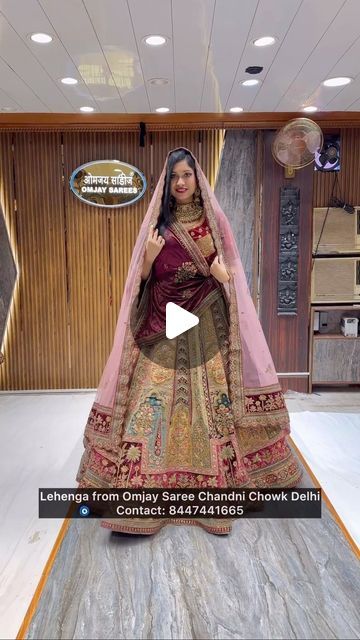 Lehenga Shopping in Chandni Chowk on Instagram: "Huge Flare heavy handwork Lehenga Choli😍

Follow me for latest lehengas and gown collection in Chandni Chowk Delhi❤️

Shop Details:
Omjay Sarees 
Phone: 8447441665/9899888521/011 41564333
Address: 4161, Saini Complex, Nai Sarak Delhi-6

#lehenga #lehengalove #weddinglehenga #shadi #indianwedding #indianweddings #indianweddingbuzz #ethnic #ethnicwear #weddingstylist #weddingflowers" Handwork Lehenga, Delhi 6, Lehenga Shopping, Chandni Chowk, Wedding Stylist, Wedding Lehenga, Lehenga Choli, Indian Wedding, Lehenga