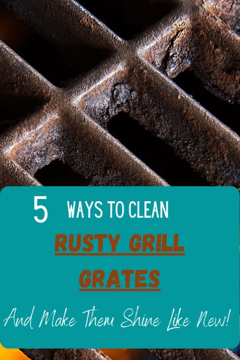 Cleaning Barbecue Grill, Clean Bbq Grill Grates, Cleaning Bbq Grill, Clean Grill Grates, How To Clean Bbq, Cast Iron Cleaning, How To Clean Rust, I Grill, Homemade Cleaning Solutions