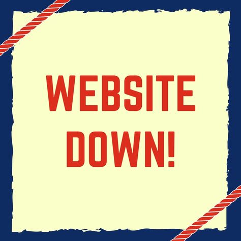 WEBSITE DOWN! WEBSITE DOWN! We are experiencing technical difficulties. Please do not visit site until you receive a notification from us. Sorry for the inconvenience.  See more details here --> http://eepurl.com/cAWo95?utm_campaign=coschedule&utm_source=pinterest&utm_medium=Blog%20Xpressions Website Down, Medium Blog, Sorry For The Inconvenience, Technical Difficulties, Please Do, See More