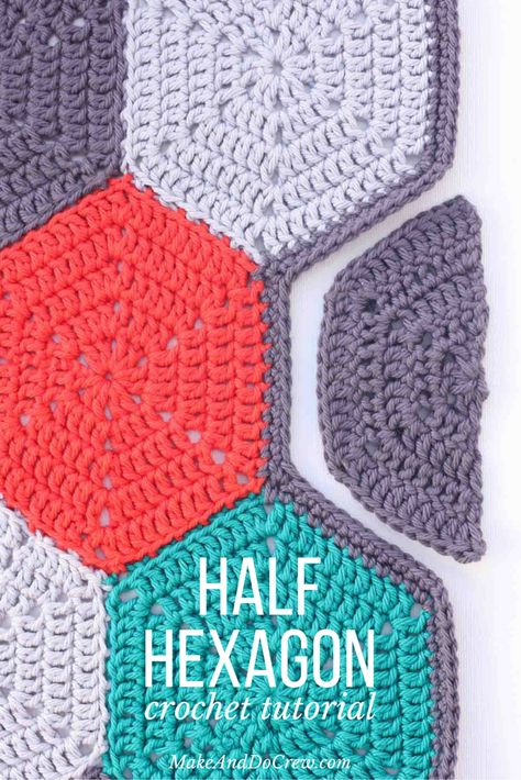 Crochet Half Hexagon Pattern Free, Crochet Granny Hexagon Blanket, Crochet Granny Hexagon Pattern, Half Hexagon Crochet, Crochet Hexagon Granny Square Blanket, Half Hexagon Crochet Pattern, Hexagon Afghan Crochet Pattern, Crochet Hexagon Blanket Pattern Free, Crochet Half Hexagon