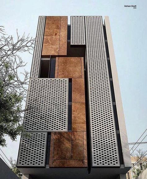 High-rise building walkthrough – EDITEDART Residential Architecture Facades, Fasad Design, Hotel Facade, Facade Architecture Design, Residential Building Design, Architecture Panel, Building Elevation, Plans Architecture, Brick Architecture