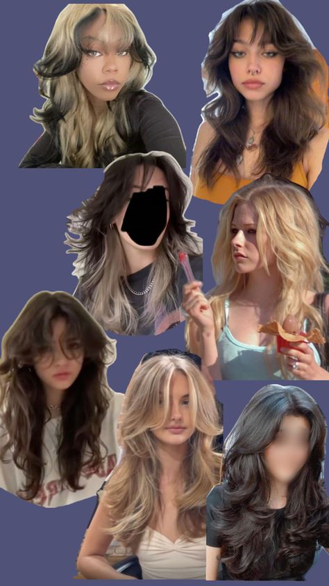 Wolf Butterfly Cut, Wolf Vs Butterfly Cut, How To Style A Butterfly Cut, Butterfly Cut Vs Wolf Cut, Long Layered Haircuts For Thick Hair Wavy Round Faces, Wavy Hair Butterfly Cut, Butterfly Vs Wolf Cut, Wolf Cut Mid Length Hair, Outgrown Wolf Cut