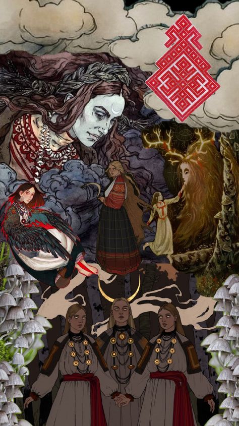 #mokosh #morana #slavicpaganism #paganism #slavicfolklore #mythology Russian Mythology, Slavic Goddess, Slavic Paganism, Slavic Mythology, Slavic Folklore, Aesthetic Art, Witch, Drawings, Art