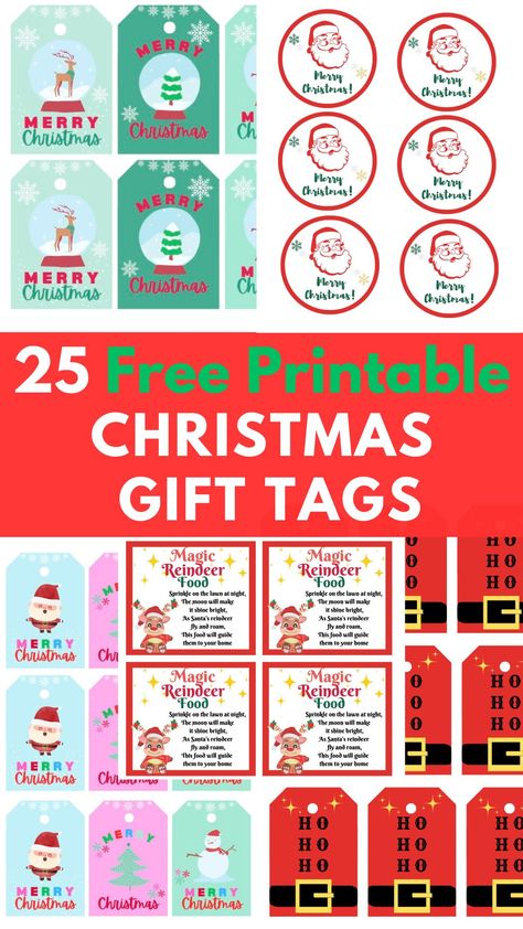 25 free printable Christmas gift tags Have A Colorful Christmas Printable Tag, Simple Christmas Gift Tags, Santa Tags Printable Free, Merry Christmas Tags Printable Free, Christmas Tags Printable Free Templates, Printable Christmas Tags Free, Free Printable Santa Gift Tags, Christmas Gift Tags Printable Templates, Gift Tag Template Free Printable