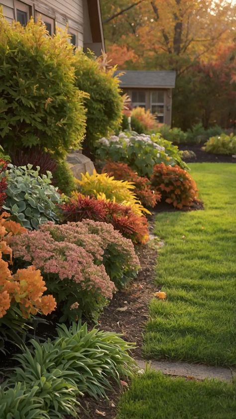 **Fall Gardening Fun: 15 Ideas for Your Cozy Oasis** - Cheerful Talks Zone 7 Landscaping, Fall Flower Beds In Front Of House, Zone 6 Garden, Fall Gardening Ideas, Fall Garden Ideas, Best Patio Furniture, Fall Flowers Garden, Fall Landscaping, August Garden