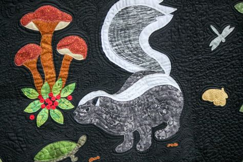 Woodland Creatures - All Blocks - Laser Cut & Pre Fused Applique Quilt Kit – Lone Star Laser Co Bus Trips, Wool Applique Quilts, Sewing Materials, Fusible Applique, Wool Applique Patterns, Applique Quilt, Animal Quilts, Wool Projects, Block Of The Month