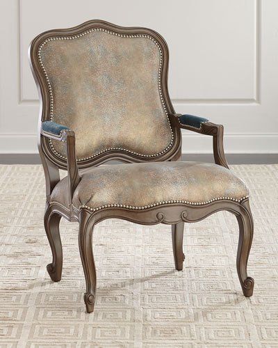 HBJKA Massoud Opal Shimmer Bergere Chair Modern French Style Home, Drawing Chair, Luxury Office Interior, Modern French Style, Classic Sofa Styles, Sofa Set Design, Dining Room Furniture Design, Nautical Furniture, Antique Oak Furniture