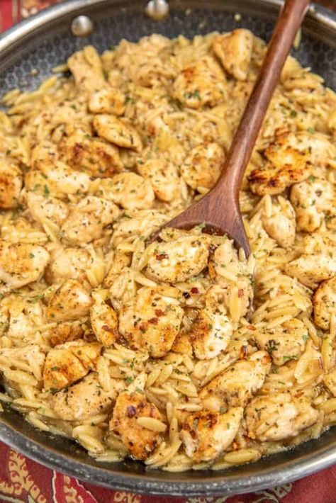 Chicken With Orzo Recipes, Orzo Chicken Recipes, Chicken And Orzo, Chicken Orzo, Orzo Recipes, Plain Chicken, Creative Recipes, One Pot Chicken, Chicken Meals