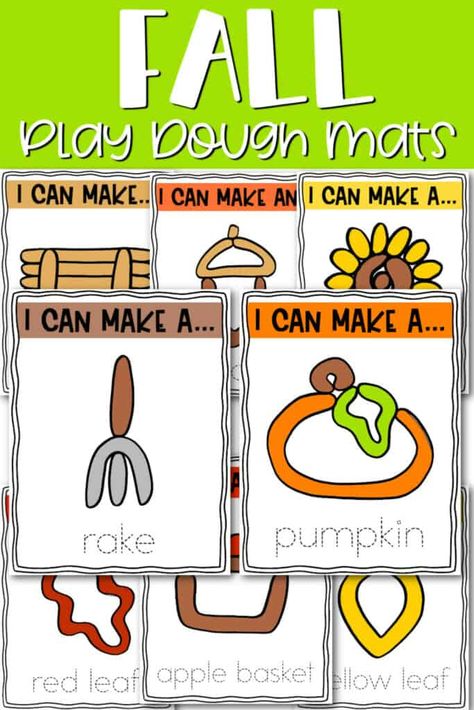 Pumpkin Playdough Mats Free, Fall Independent Activities Preschool, Turkey Playdough Mats, Fall Play Doh Mats, Thanksgiving Playdough Mats, Fall Occupational Therapy Activities, Fall Fine Motor Activities Preschool, Pumpkin Fine Motor Activities, Thanksgiving Occupational Therapy