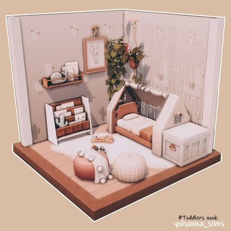 Sims 4 Toddler Room Ideas, Sims Toddler Room, Bloxburg Toddler Room Ideas, Sims 4 Toddler Room, Small Toddler Rooms, Toddler Room Ideas Girl, Small Toddler Bedroom, Sims Room, Sims Rooms