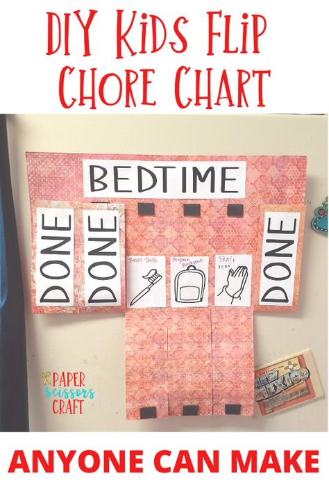 Flip Chore Chart, Diy Chore Chart Kids, Toddler Chore Chart, Quick Kids Crafts, Chore Chart For Toddlers, Kids Chores, Kids Routine Chart, Toddler Chores, Kids Chore Chart