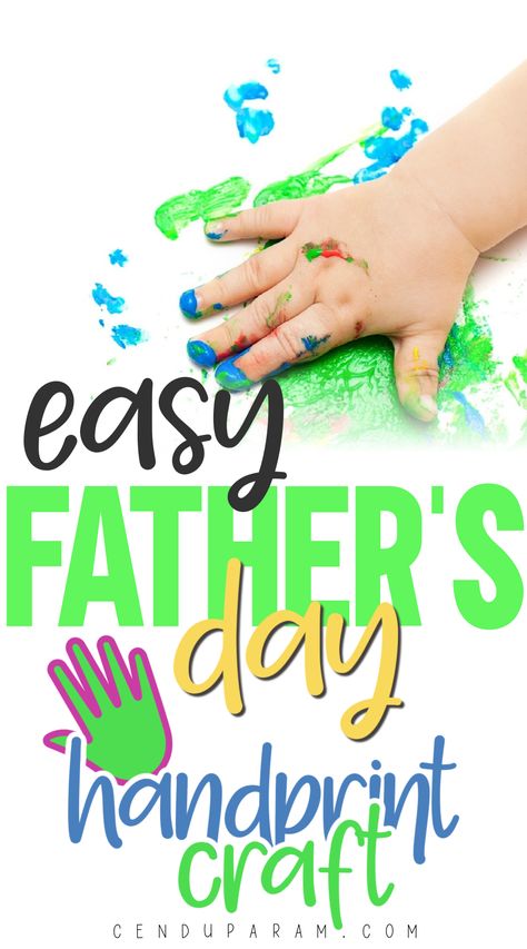 Diy Gift For Dad, Father's Day Painting, Father's Day Cards Handmade, Gift For Dad From Kids, Painting Crafts For Kids, Craft Toddler, Diy Father's Day Crafts, Craft For Toddlers, Easy Fathers Day Craft