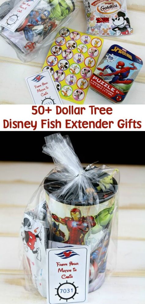 Homemade Fish Extender Gifts, Gosh Extender Ideas, Disney Notebook Cover Ideas, Fish Extenders Gift Ideas, Disney Fe Gifts, Marvel Fish Extender, Disney Fish Extender Gift Ideas For Adults, Disney Fish Extender Gift Ideas Christmas, Disney Cruise Fe Gift Ideas