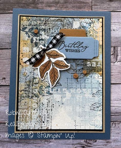 Stampin Up Collage Cards, Card Ideas Stampin Up Cardmaking, Su Notes Of Nature Cards, Masculine Stampin Up Cards, Stampin Up Online Exclusives, Notes Of Nature Stampin Up Cards, Stampin Up Cards 2024, Stampin Up Masculine Birthday, Collage Cards Handmade