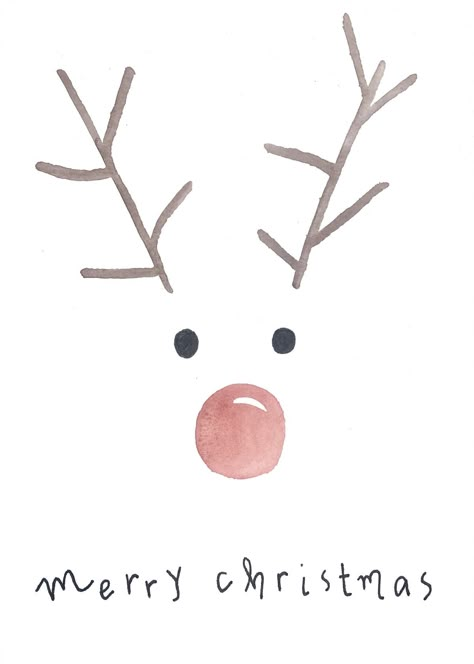 Watercolor Christmas Cards Diy, Christmas Cards Drawing, Watercolor Christmas Card, Painted Christmas Cards, Cute Christmas Cards, Something Funny, Christmas Doodles, Christmas Card Art, 카드 디자인