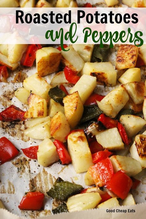 Roasted Potatoes And Peppers, Garlic Butter Roasted Potatoes, Garlic Chive Butter, Butter Roasted Potatoes, Chive Butter, Easy Roasted Potatoes, Roasted Garlic Mashed Potatoes, Potatoes Roasted, Mini Potatoes