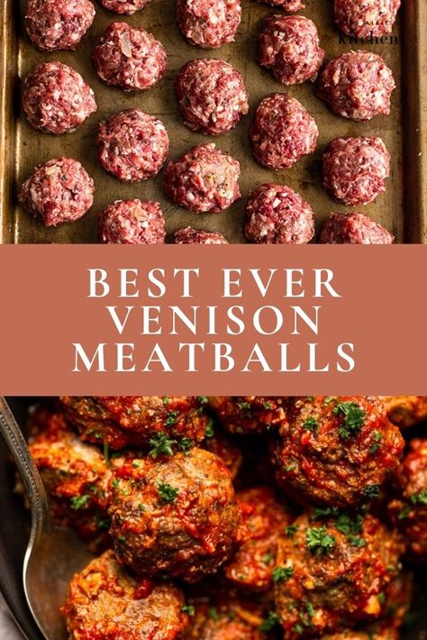 Wild Game Meatballs, How To Make Venison Not Gamey, Bear Dinner Recipes, Venison Bbq Meatballs, Ground Venison Dinner Ideas, Dinner Ideas Venison, Whole 30 Venison Recipes, White Tail Deer Recipes, Gluten Free Venison Recipes