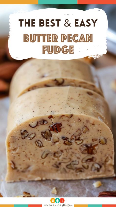 Butter Pecan Fudge Butter Pecan Fudge 12 Tomatoes, Texas Pecan Fudge Pie, White Chocolate Caramel Pecan Fudge, Best Fudge Recipes Ever, Butter Pecan Sauce, Fudge Ideas, Oat Fudge, Butter Pecan Fudge, Butter Pecan Fudge Recipe