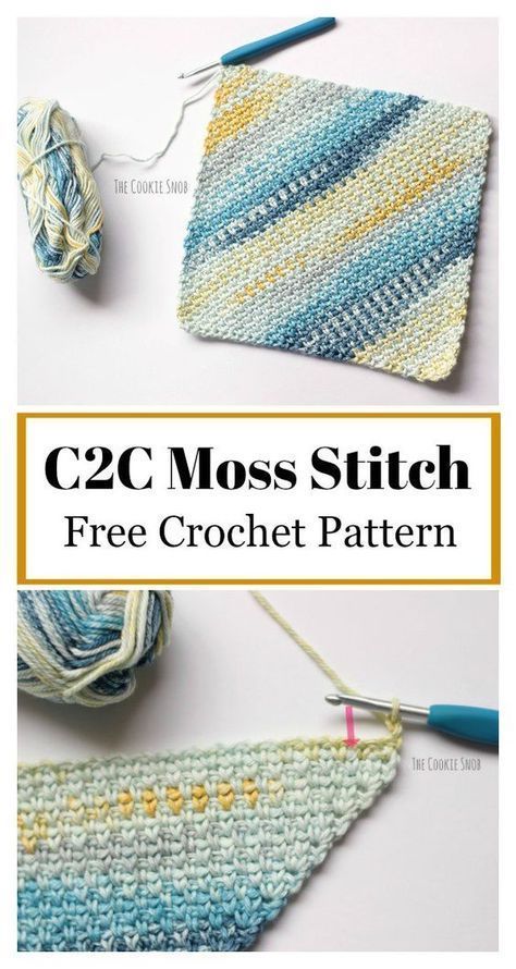 C2c Moss Stitch, Dishcloth Crochet Pattern, Crochet Dishcloth, Handmade Yarn, Crochet Washcloth, C2c Crochet, Crochet Dishcloths, Haken Baby, Crochet Afghans