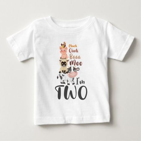 $15.75 | Farm Animals 2nd Birthday Cute Moo I'm Two T-shirt #wild one, 1st birthday, baby boy, first birthday, woodland animals, zoo, forest, fox, baby girl, bear rabbit owl Moo Im Two, Moo I’m Two, Farm Theme 2nd Birthday Boy, Moo Moo I’m Two, Moo Moo I'm Two Birthday, Farmer Birthday Party, First Birthday Woodland, Birthday Baby Boy, Wild One 1st Birthday