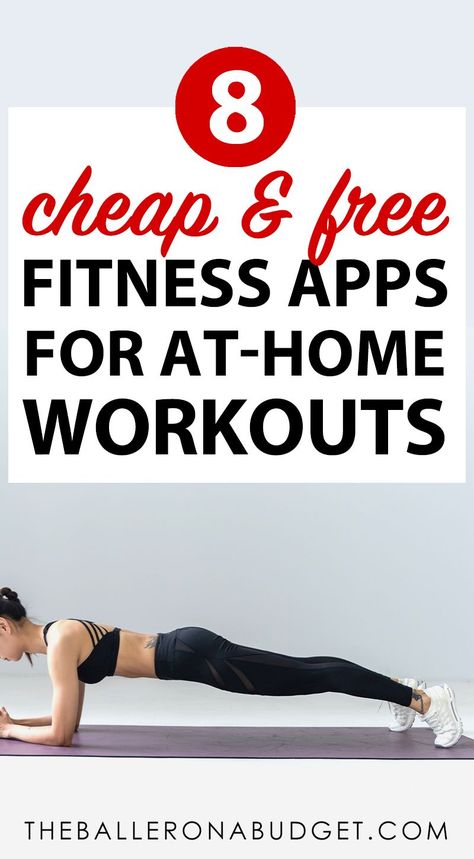 Looking for some affordable ways to workout at home? Here are some great apps that are both free and cheap to get your fitness on at home! - www.theballeronabudget.com Better Me App Workouts, Best Free Workout Apps For Women, Free Exercise Apps For Women, Free Workout Apps For Women, Free Exercise Apps, Simple At Home Workouts, Free Fitness Apps, Exercise Apps, Free Workout Apps