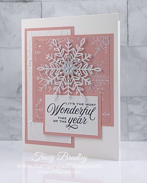 Stampin Up Xmas Cards 2022, Stampin Up Tidings And Trimmings Christmas Cards, Stampin Up Simple Christmas Cards 2022, Diy Christmas Cards Snowflake, Time Of Giving Stampin Up Cards, Snowflake Cards Christmas, Stampin Up Snowflake Cards, Stampin Up Joyful Flurry Cards, Stampin Up Christmas Cards 2021-2022