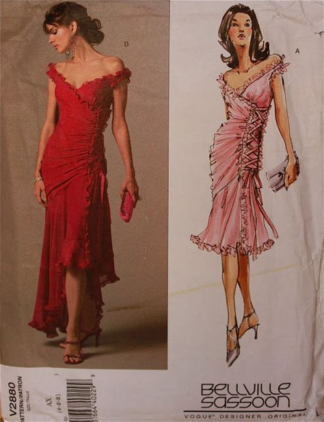 Red Salsa Dress, Red Latin Dress, Tango Dress Red, Salsa Outfit, Bellville Sassoon, Vintage Clothes Patterns, Tango Dresses, Tango Outfit, Patron Vintage