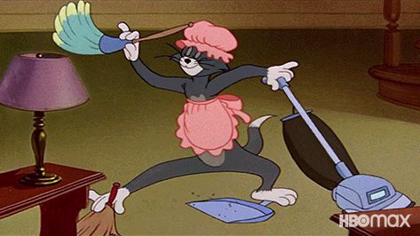 Tom Und Jerry Cartoon, Cleaning Humor, Tom And Jerry Gif, Tom Et Jerry, Animiertes Gif, Tom E Jerry, Arte Gif, Tom And Jerry Cartoon, Tom Y Jerry