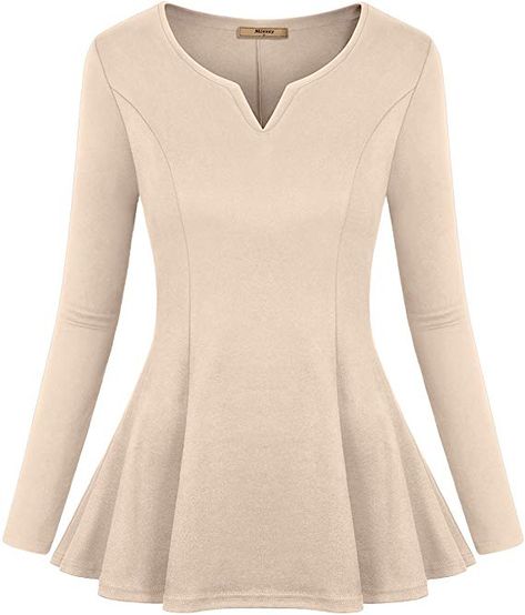 Flare Blouse, Long Sleeve Peplum Top, Peplum Tops, Fitted Tunic, Ruffled Tunic, Tunic Shirt, Tunic Blouse, Online Tops, Womens Tunics