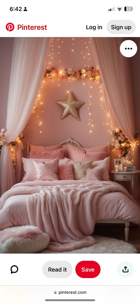 Princess Girls Bedroom, Princess Bedroom Ideas, Pink Princess Room, Girls Princess Bedroom, Princess Bedrooms, Girls Bed, Bedroom Victorian, Big Girl Bedrooms, Princess Bedroom