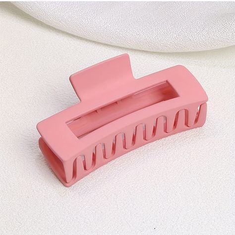 Faster shipping. Better service Geometric Hair, Pink Hair Clips, Korean Accessories, Hair Supplies, Claw Hair Clips, Women's Headwear, Hair Claws, Plain Style, Hair Growth Tips