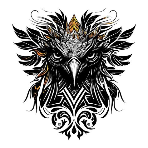 Premium Vector | American eagle head representing the spirit of the american people Feminine Bald Eagle Tattoo, Eagle Throat Tattoo, Eagle Back Tattoo Men, Eagle Eyes Tattoo, Eagle Head Tattoo Design, Eagle Face Tattoo, Eagle Owl Tattoo, Neck And Throat Tattoos Men, Eagle Neck Tattoo