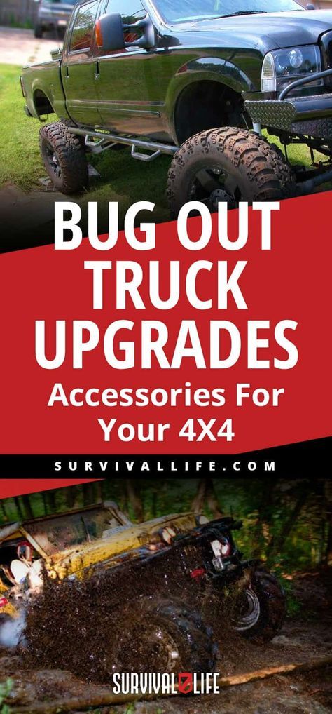 Bugout Truck Ideas, Off Road Trucks Ideas, Bug Out Truck, Truck Accessories Diy, Survival Vehicle, Truck Upgrades, Bug Out Bags, Survival Tent, Bug Out Gear