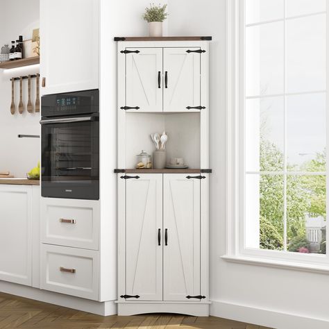 Corner kitchen pantry cabinet