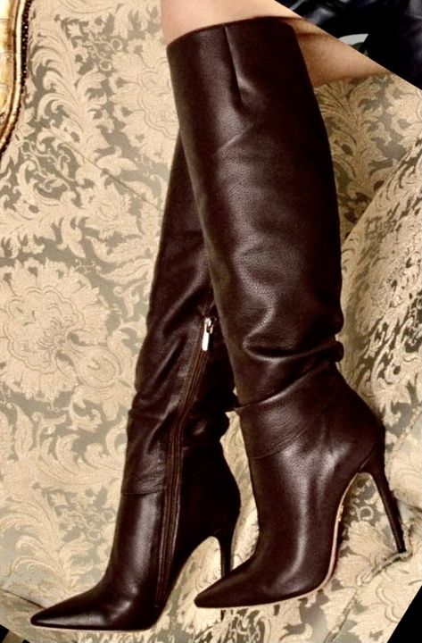 00s Mode, Fall Heels, Skor Sneakers, Zipper Heels, Stil Inspiration, Shoe Inspo, Aesthetic Shoes, Womens Knee High Boots, Pretty Shoes