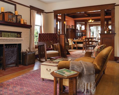 Craftsman Interiors, Bungalow Interior, Craftsman Interior, Arts And Crafts House, Bungalow Style, Craftsman Bungalows, Craftsmen Homes, Craftsman House, Craftsman Style