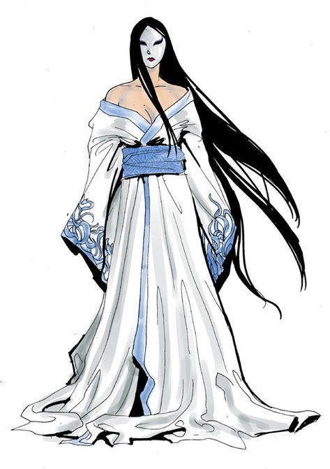 The Hand Marvel, Japanese Snow, Yuki Onna, Horror Manga, Marvel Knights, Marvel Costumes, Marvel Database, Japanese Mythology, Forgotten Realms