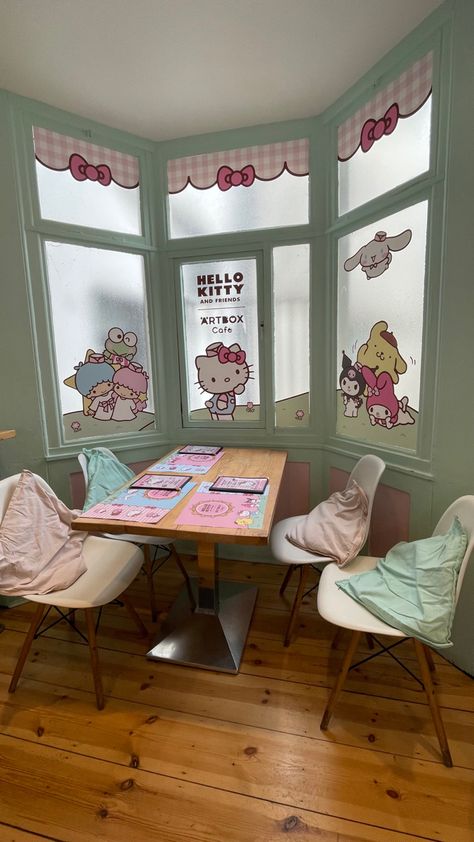 Sanrio House, Artbox Cafe, Hello Kitty Restaurant, Sanrio Cafe, Cafe Hello Kitty, Sanrio Shop, Boba Shop, Friends Cafe, Pink Cafe