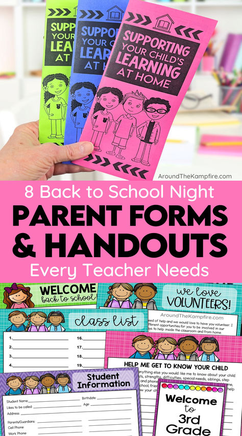 back to school night parent information sheets Parent Open House Ideas, Back To School Night Parent Activity, Back To School Night First Grade, Second Grade Open House, Back To School Night Crafts For Parents, Open House Ideas Elementary School, Preschool Open House Activities, Open House Activities For Preschool, Open House School Ideas