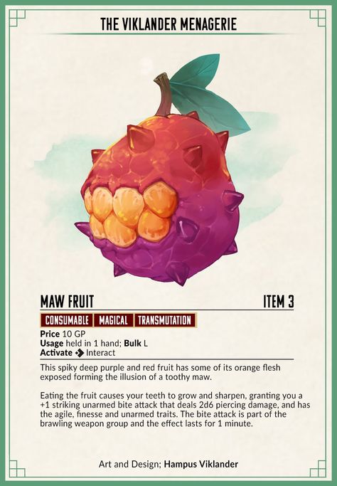 Dnd Plants, Dnd Things, Dream Video, D D Items, Dnd 5e Homebrew, Forbidden Fruit, Dnd Monsters, D&d Dungeons And Dragons, Stock Art