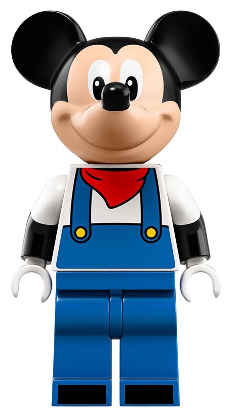 Lego Mickey Mouse, Disney Characters Mickey Mouse, Disney Surprise, Mouse Logo, Lego Train, Love Is Cartoon, Awesome Lego, Blue Overalls, Mickey Mouse Minnie Mouse