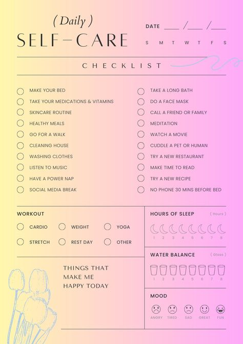 #Self_Care_Check_In #Apply_Highlighter #Middle_School_Hacks #Before_Bed_Workout Preppy Self Care Products, Dollar Tree Self Care, Everything Shower List, Before Bed Workout, School Routine For Teens, Self Care Checklist, Self Care Journal, Social Media Break, Self Care Bullet Journal