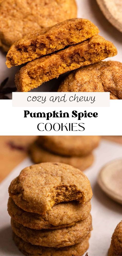 Soft And Chewy Pumpkin Cookies, Chewy Pumpkin Cookies Recipes, Pumpkin Puree Cookies Easy, Things To Do With Canned Pumpkin, Soft Spice Cookies, Easy Pumpkin Cookies Simple, Chewy Pumpkin Spice Cookies, Fresh Pumpkin Cookies, Homemade Pumpkin Cookies