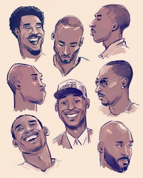 Basketball Artwork, Basketball Drawings, Nba Artwork, Kobe 8, Kobe Bryant Pictures, Nba Art, Basketball Wallpaper, Black Cartoon Characters, Basketball Art