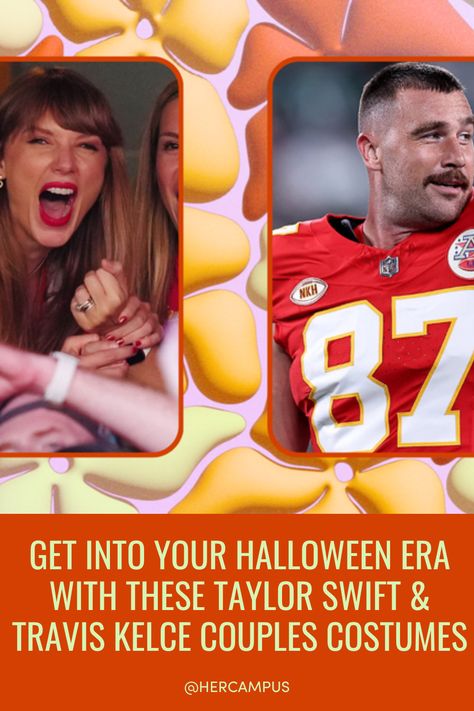 Travis Kelce Game Day Fit, Taylor Swift And Travis Kelce Couples Costume, Swiftie Costume Ideas, Taylor And Travis Halloween Costume, Travis Kelce Taylor Swift Costume, Taylor Swift Travis Kelce Halloween, Travis Kelce Costume, Taylor And Travis Costume, Taylor Swift And Travis Kelce Costume